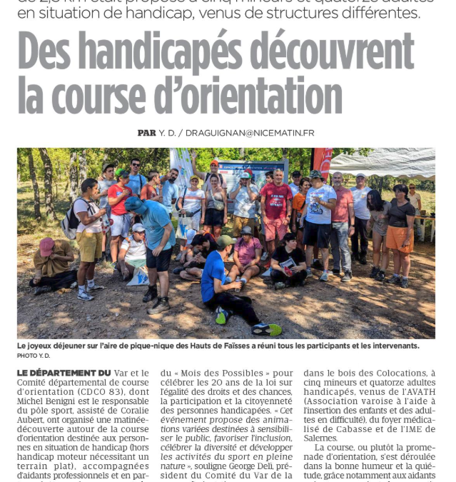 Journée découverte handicap Régusse